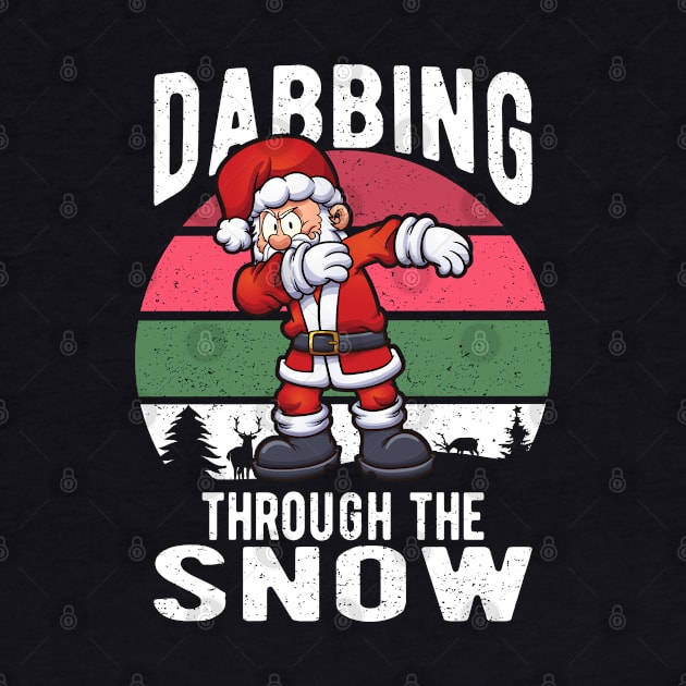 Santa Dabbing Through the Snow Funny Christmas by CoffeeandTeas